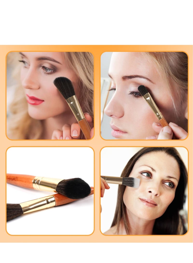 Excefore Mini Makeup Brushes Set, 9 Pcs Portable Travel Make Up Brush with Storage Case, for Foundation Brush Blush Powder Eye Shadow Cosmetics - Image 3