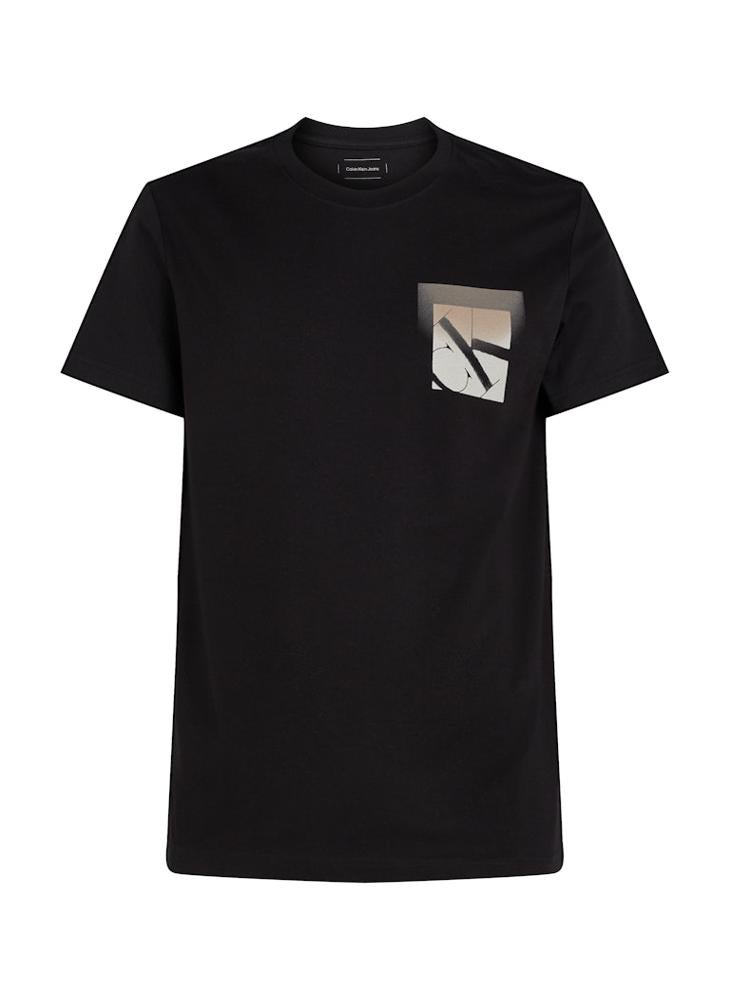Calvin Klein Jeans Monogram Print Crew Neck T-Shirt  - Image 5