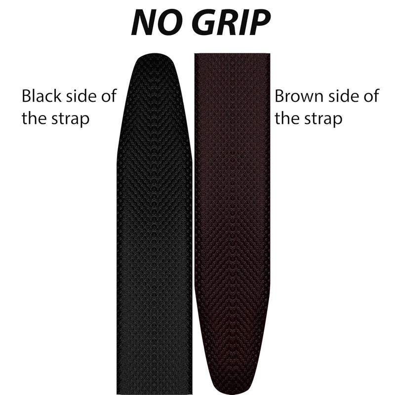 Aakarshini ® Vegan PU leather BLACK/BROWN ADJUSTABLE & REVERSIBLE formal belt strap WITHOUT HOLES & BUCKLE for men For all waist sizes upto 44 inches - Image 2