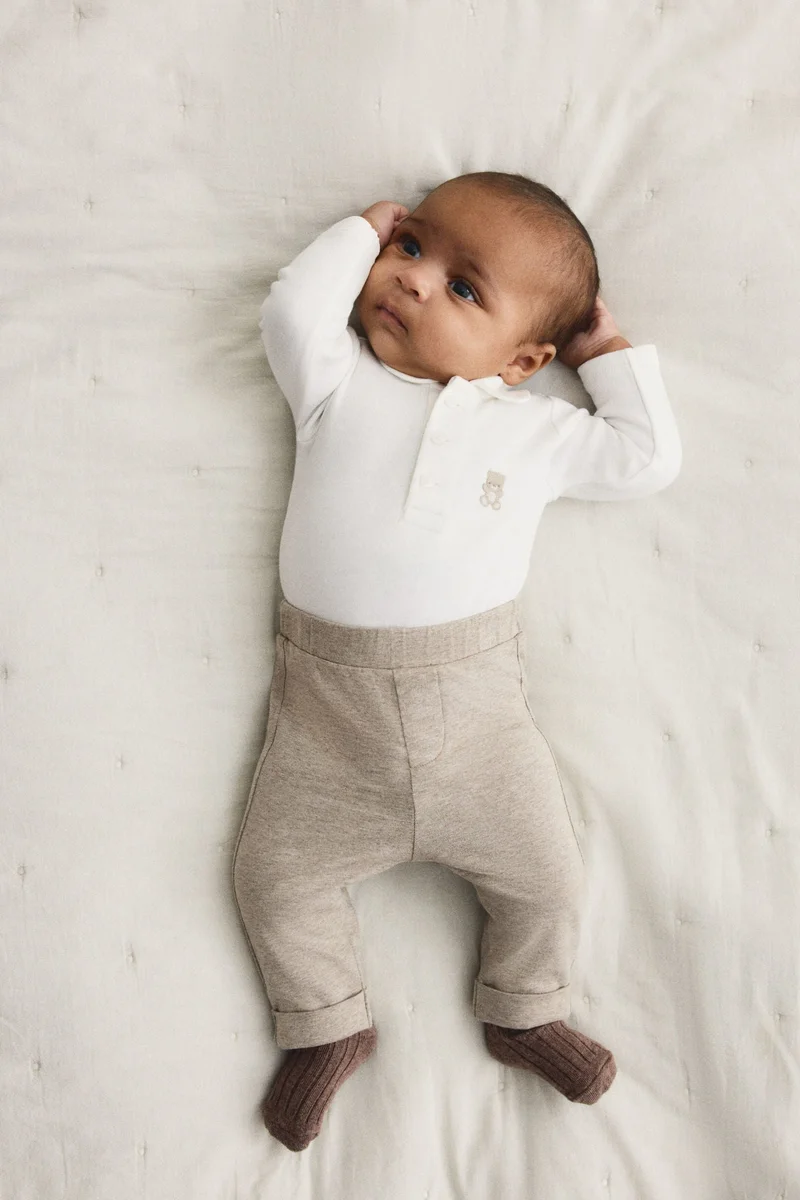 اتش اند ام طقم قطن قطعتين