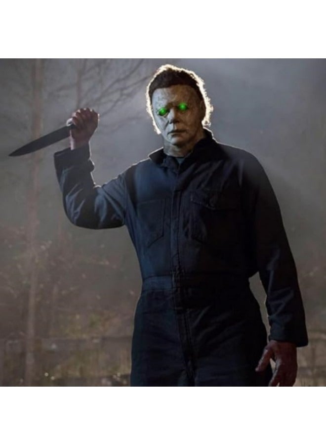 GGEROU قناع مايكل مايرز، قناع رعب من اللاتكس، قناع تنكر رعب، ارتداء ملابس تنكرية - Image 4