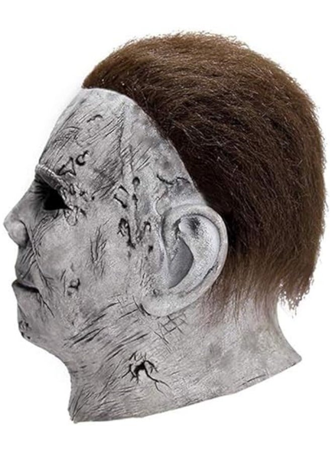 GGEROU قناع مايكل مايرز، قناع رعب من اللاتكس، قناع تنكر رعب، ارتداء ملابس تنكرية - Image 3