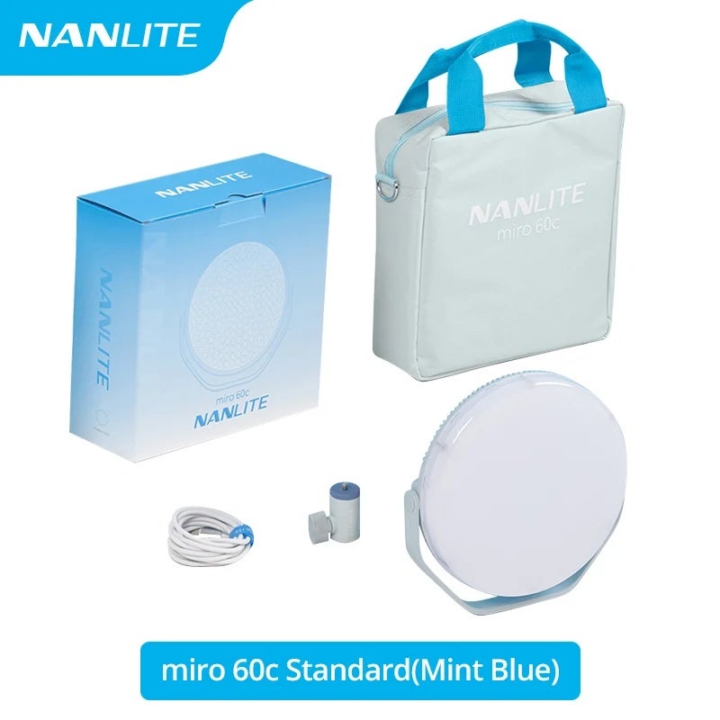 نانليت إضاءة استوديو تصوير Nanlite, 60c Mint Blue - Image 1
