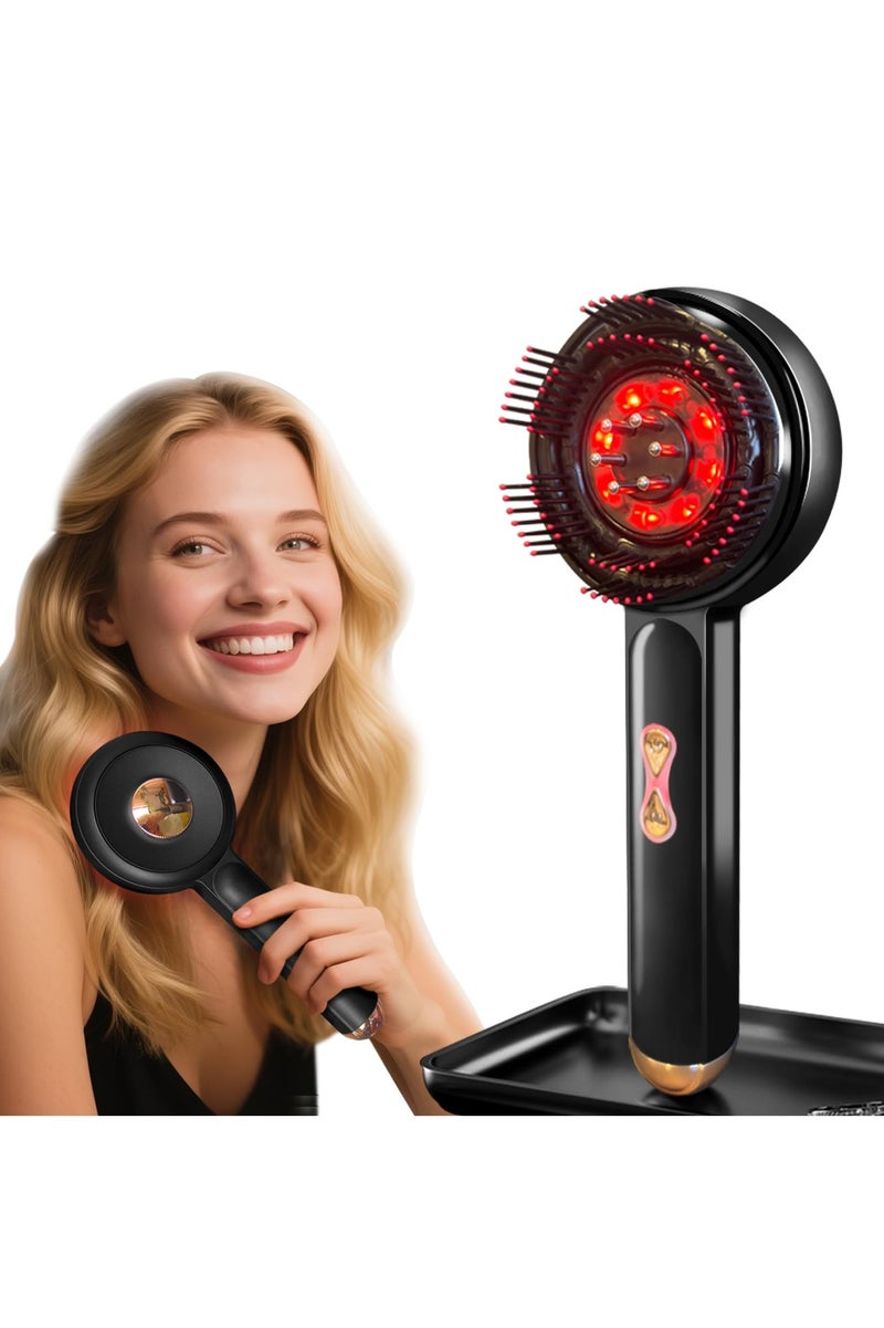 Upgraded Electric Hair Growth Comb，660nm Red Light Therapy, 3Mode Vibration Scalp Massager with Serum Infusion System for Anti-Hair Loss - Image 1