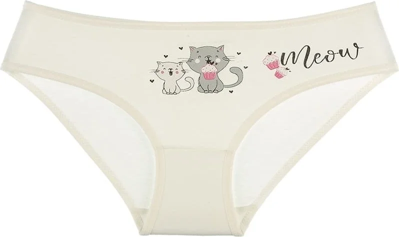دونيلا 10 Pcs Color Cat Printed Girl's Panties - 41711155DM