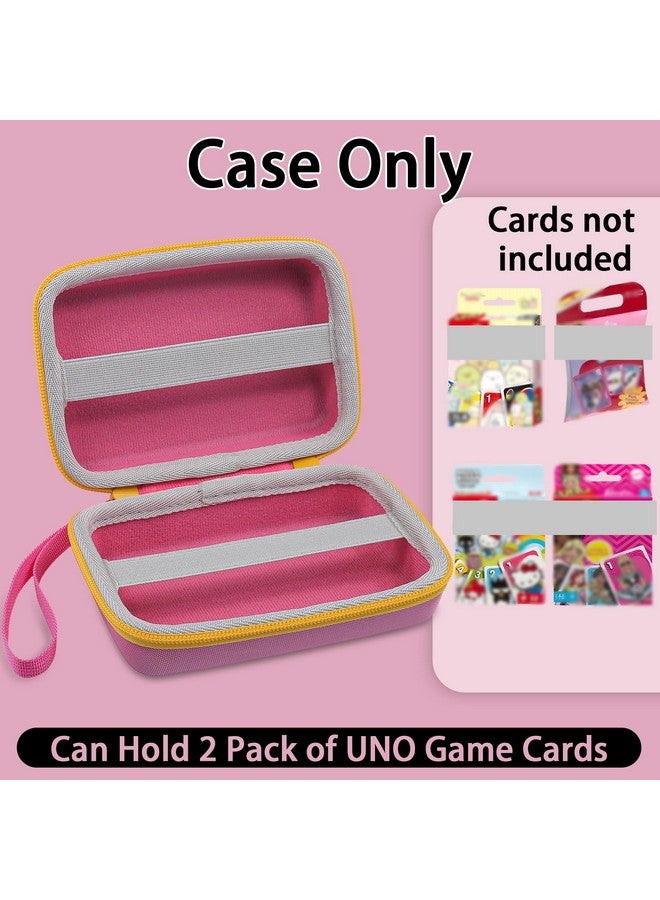 Aenllosi Aenllosi Storgae Card Case for UNO Card Game,Hard Case Capacity Max for 300 Cards(Case Only,Pink) - Image 2