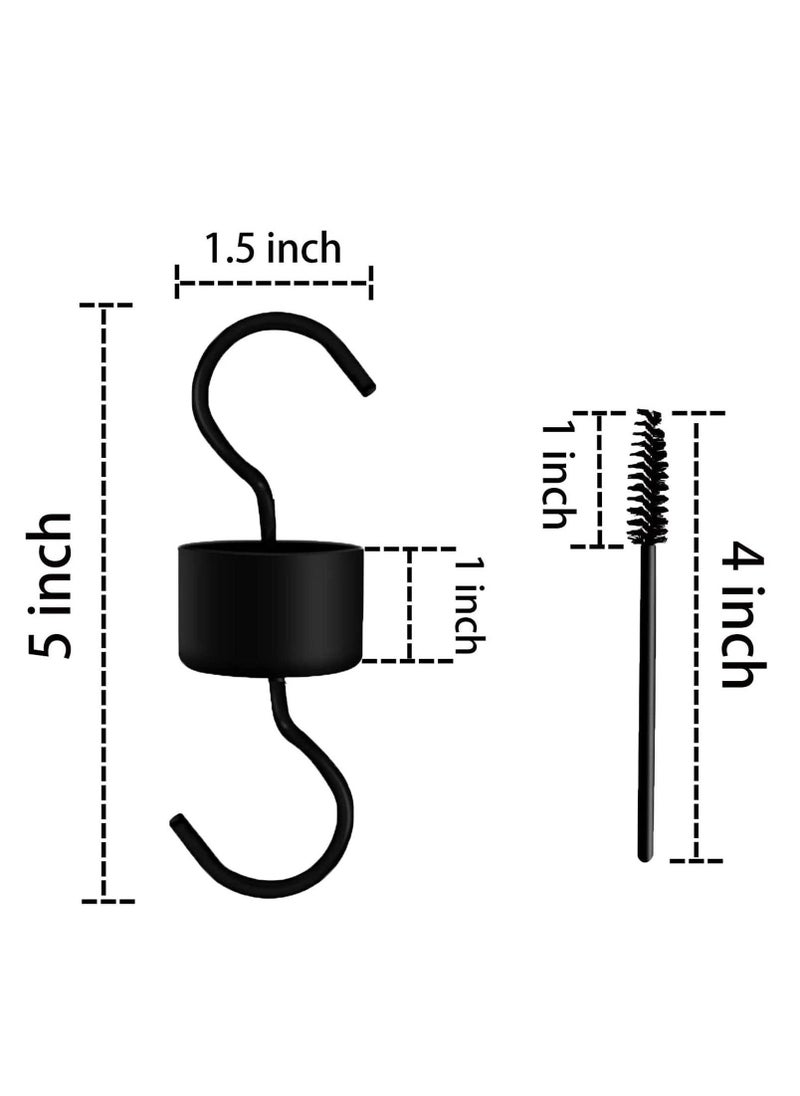 Y&D - Hummingbird Feeder Insect Guard,Hummingbird Feeders Accessory Hooks, Ant Moat Hooks with Brushes Cleaning Brushes, for Garden Outdoor, 4 Pack - Image 1