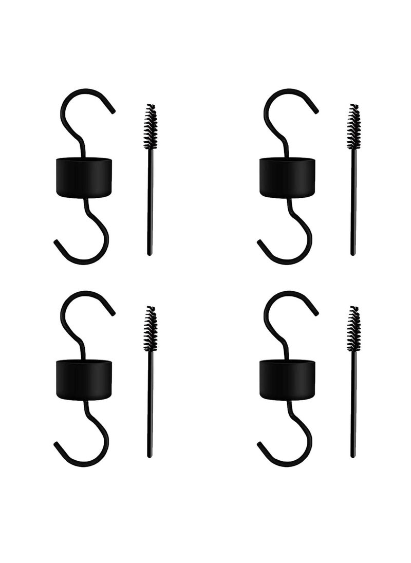 Y&D - Hummingbird Feeder Insect Guard,Hummingbird Feeders Accessory Hooks, Ant Moat Hooks with Brushes Cleaning Brushes, for Garden Outdoor, 4 Pack - Image 1