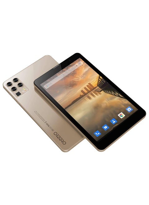 Oteeto Tab 8, 8.0" IPS Display, Octa core 1.8Ghz Processor, 8GB RAM, 256GB ROM, Android 13, 5.0MP Front + 13.0MP Rear Camera, 5G/Wi-Fi, 5000mAh Battery, Gold | TAB-8-GOLD
