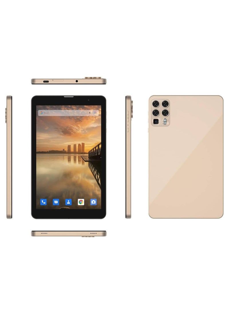 Oteeto Tab 8, 8.0" IPS Display, Octa core 1.8Ghz Processor, 8GB RAM, 256GB ROM, Android 13, 5.0MP Front + 13.0MP Rear Camera, 5G/Wi-Fi, 5000mAh Battery, Gold | TAB-8-GOLD
