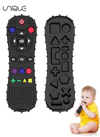 1Pcs Silicone Baby Remote Control Teether - Baby Teether Toys - Chew Toys - Teething Relief Toys for Babies 1-24 Months (Black) - pzsku/Z8DA46727340D4D2C9A78Z/45/_/1693039306/3b0155a8-a7dd-45c1-a0cb-4a2e42e83034