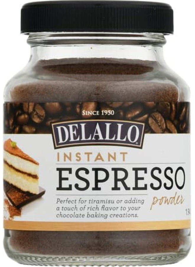 DELALLO Instant Espresso Powder, 1.94 Ounce Jar, For Baking and Drinks,100% Dark Roast Coffee, Naturally Caffeinated, Non GMO - Image 4