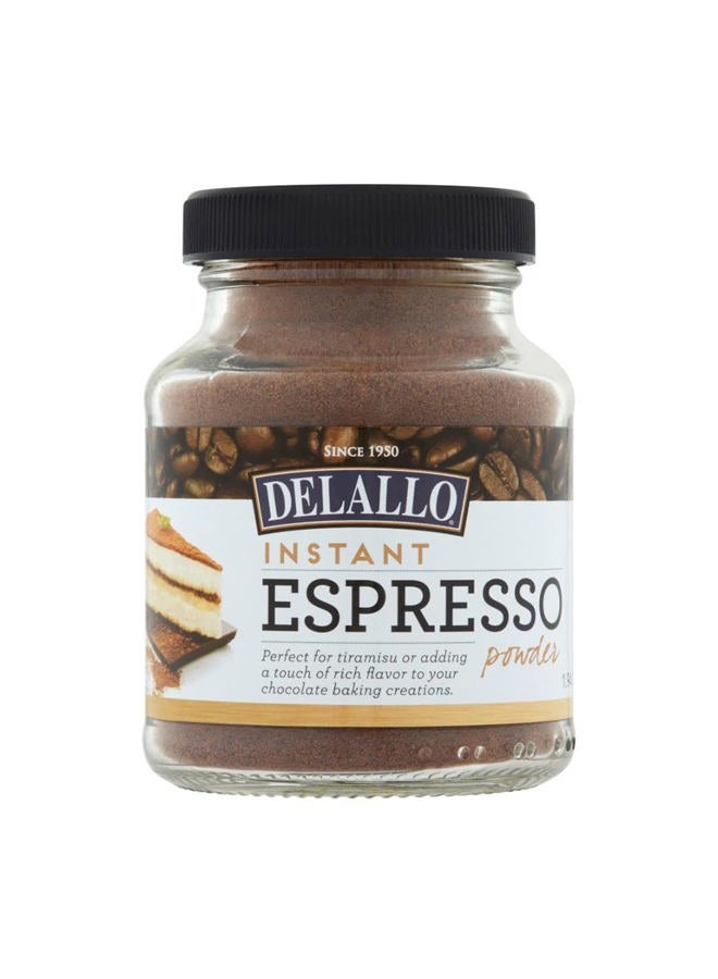 DELALLO Instant Espresso Powder, 1.94 Ounce Jar, For Baking and Drinks,100% Dark Roast Coffee, Naturally Caffeinated, Non GMO - Image 1