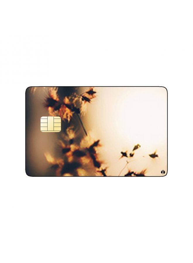 RKN PRINTED BANK CARD STICKER Beautiful Plant Picture At Sunset - Image 2