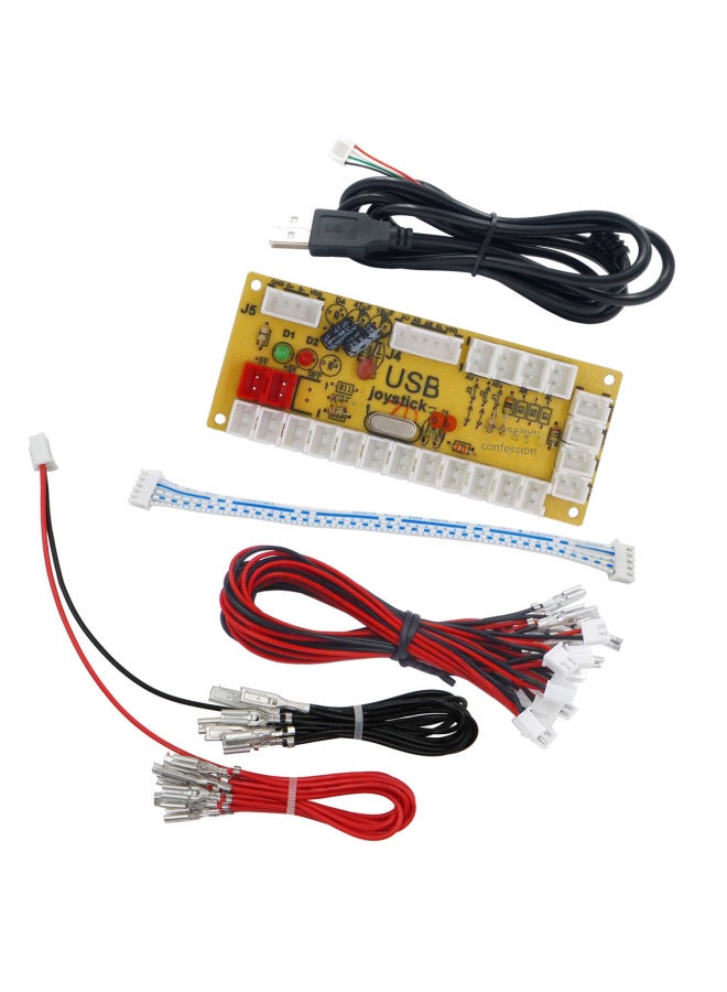 Diy Arcade Joystick Accessory Kit Usb Joystick Chip Circuit Board Arcade Chip Digital Computer Game Controller-Product Color:5v American Joystick on Configuration S - Image 5