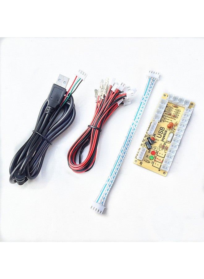 Diy Arcade Joystick Accessory Kit Usb Joystick Chip Circuit Board Arcade Chip Digital Computer Game Controller-Product Color:5v American Joystick on Configuration S - Image 2
