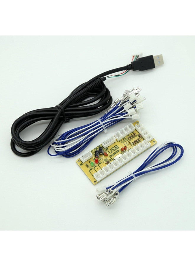 Diy Arcade Joystick Accessory Kit Usb Joystick Chip Circuit Board Arcade Chip Digital Computer Game Controller-Product Color:5v American Joystick on Configuration S - Image 4