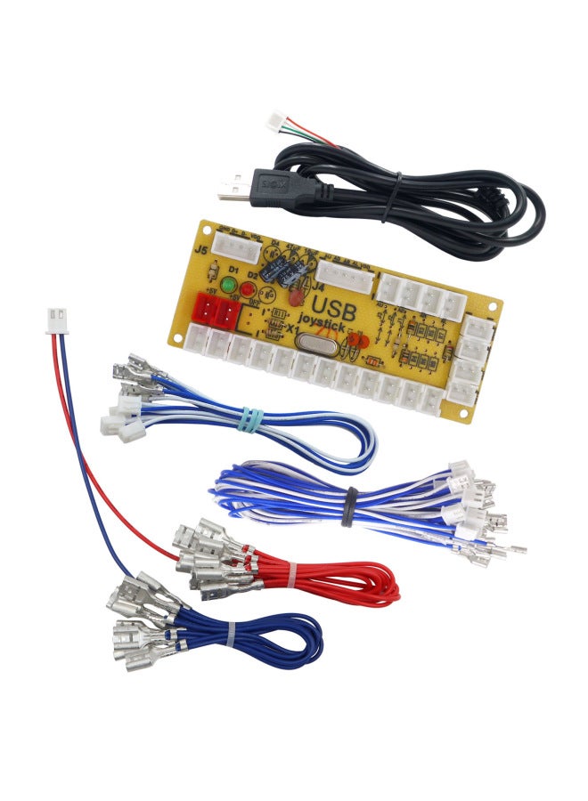 Diy Arcade Joystick Accessory Kit Usb Joystick Chip Circuit Board Arcade Chip Digital Computer Game Controller-Product Color:5v American Joystick on Configuration S - Image 1