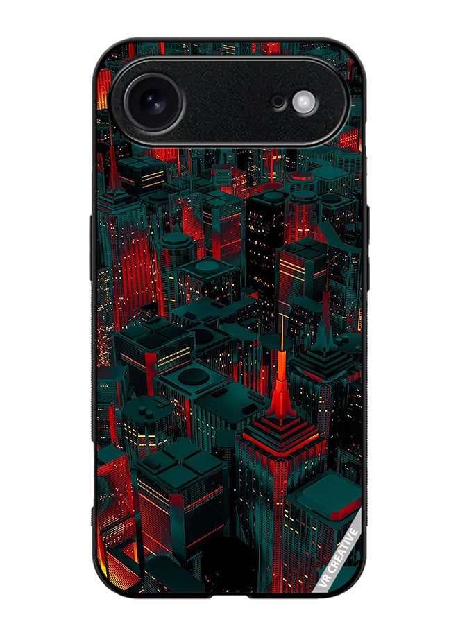 Protective Case Cover For Apple iPhone 17 Air Red City Design Multicolour