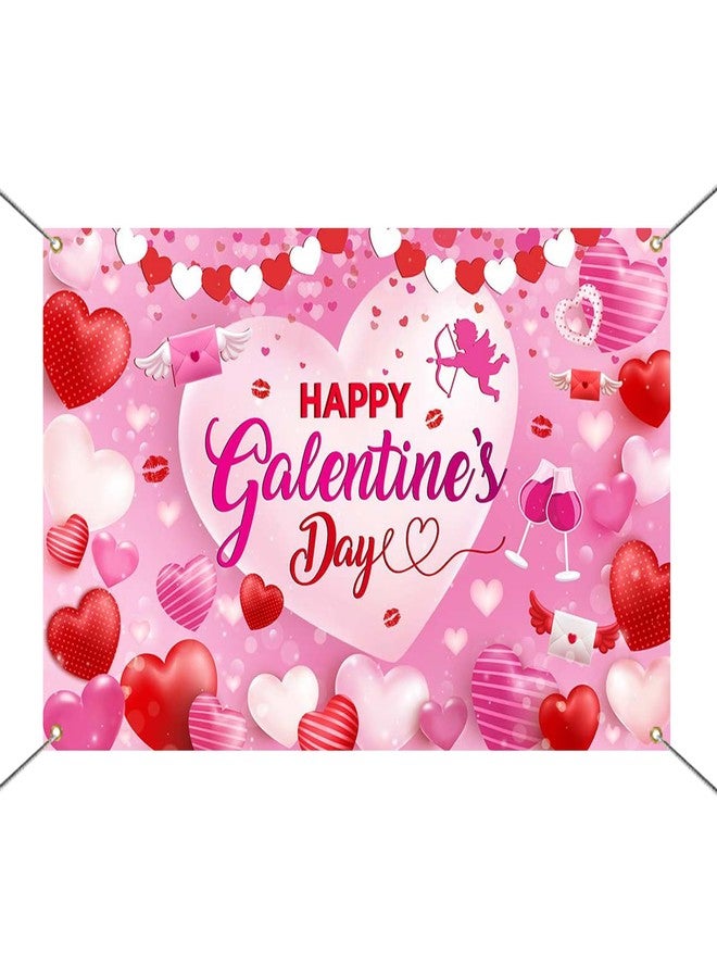 موكسيكا لافتة خلفية "يوم الصديقات السعيد" من موكسيكا، خلفية يوم الصديقات للبنات، قلب حب وردي، موضوع الصداقة، دعائم كشك الصور، لافتة لتزيين حفلات يوم الصديقات - Image 4