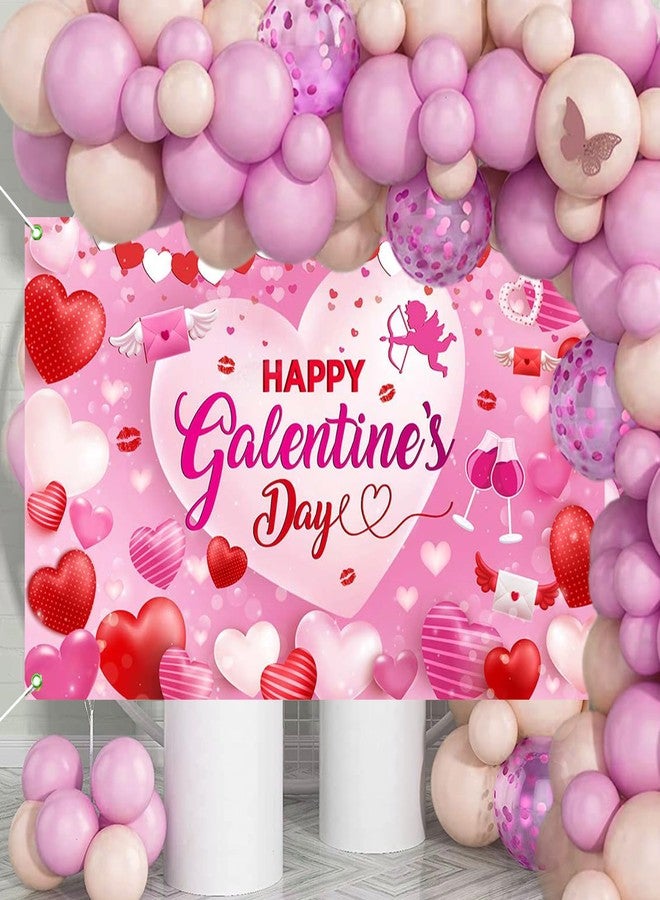 موكسيكا لافتة خلفية "يوم الصديقات السعيد" من موكسيكا، خلفية يوم الصديقات للبنات، قلب حب وردي، موضوع الصداقة، دعائم كشك الصور، لافتة لتزيين حفلات يوم الصديقات - Image 2