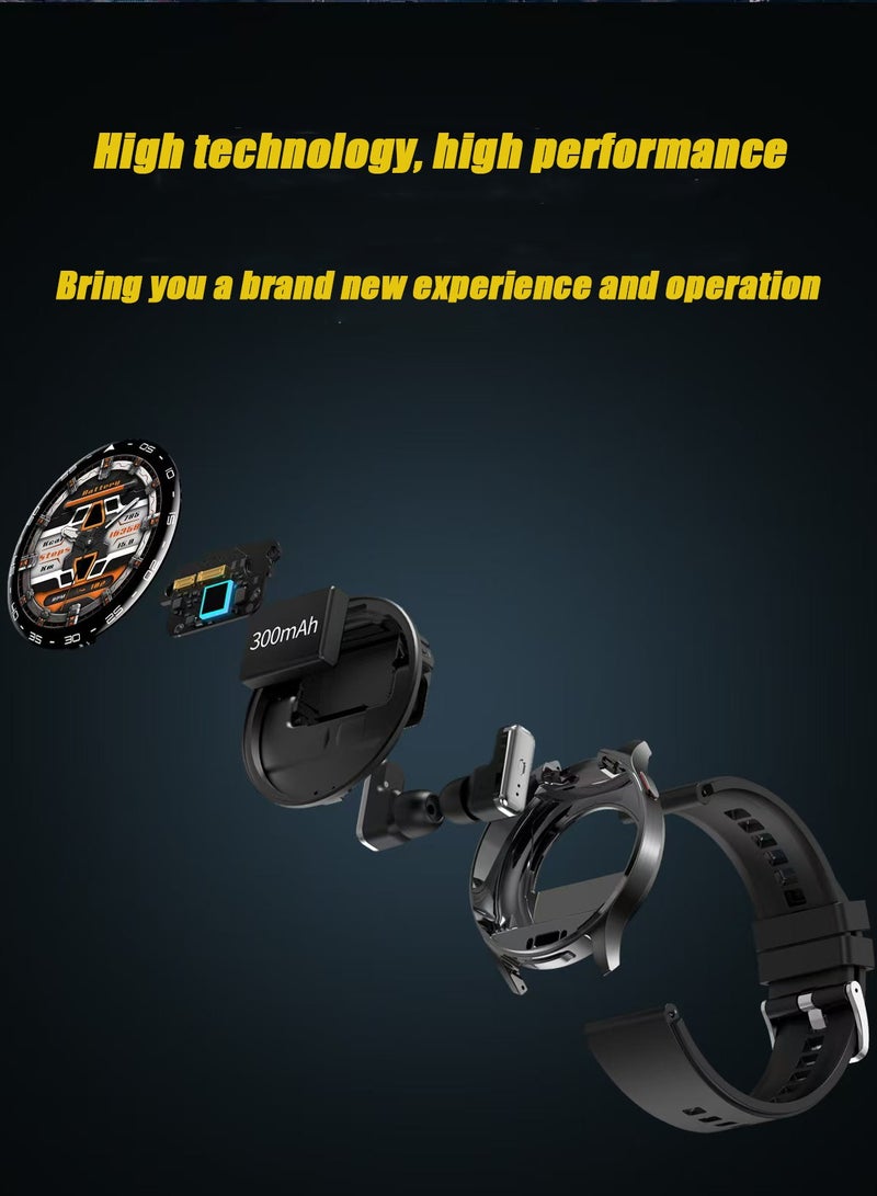 Smart Watch with Earphones, 2 in 1 with Wireless Earphones, Smart Watch with Wireless Earphones, 1.39 Inch HD Touch Screen, Ip67 Sports Watches, Sleep Mode.  - Image 3