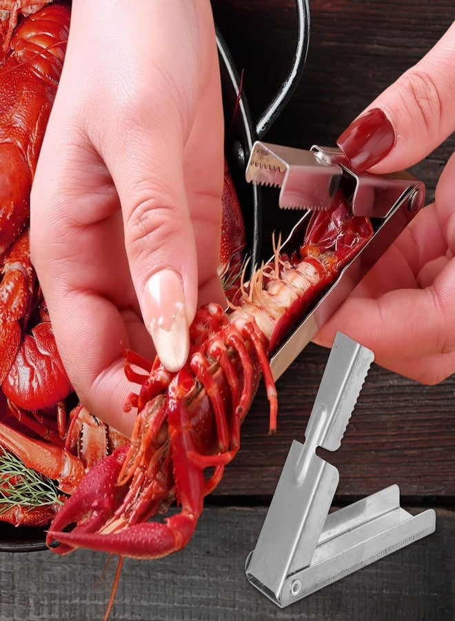 PKRFCJ 4 Pcs Crawfish Peeler Tool, Stainless Steel Crawfish Tail Remover Tool, Easy to Remove Shrimp Shells, Free Your Hands, Suitable for Family Gatherings, Restaurants. - Image 4