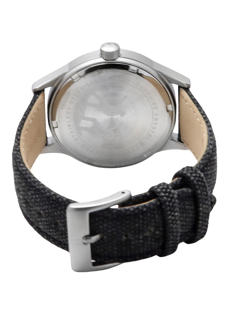 Ratio Quest Men's Field Watch Sapphire Canvas Strap Quartz RTQ023 100M Lewis And Clark Edition - Image 4