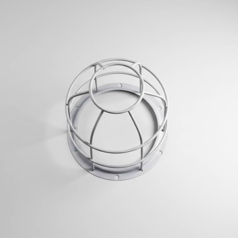 Bulb Shock Barrier Resistant Bulb Protector Heavy-Duty Wire Cage Lamp Protector for Workshop, Warehouse, Basement, Red Jd-01 - Image 2