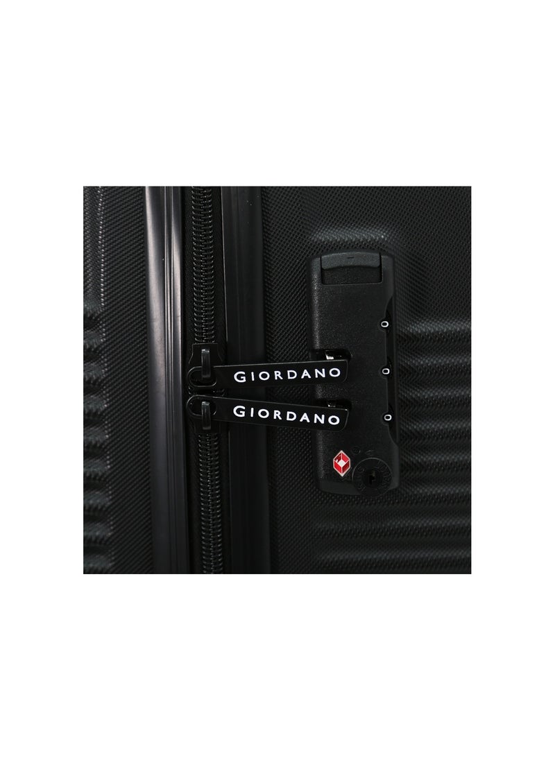 GIORDANO Hardside Luggage Trolley Bag 3 Pieces Set,Black (S-20",M-24",L-28")  - Image 4