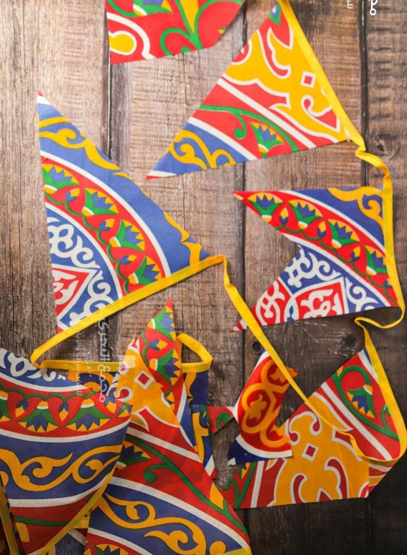 فرع زينة رمضان 5 متر قماش بأشكال رمضانية جميلة - Image 2