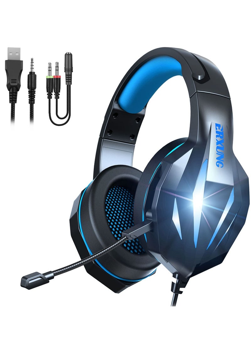 Generic - Gaming Headsets Wired With Microphone For PS4, PS5, X Box, Nintendo Switch, PC with Comfortable Foam Earpads - Image 1