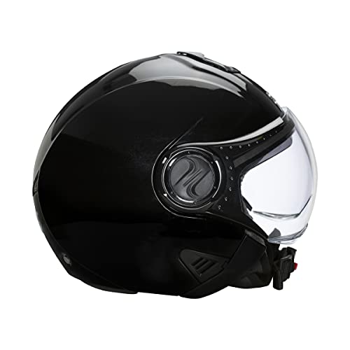 Studds Downtown Cycling Open Face Helmet (Black, Large) - Image 5
