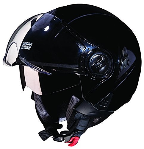 Studds Downtown Cycling Open Face Helmet (Black, Large) - Image 1