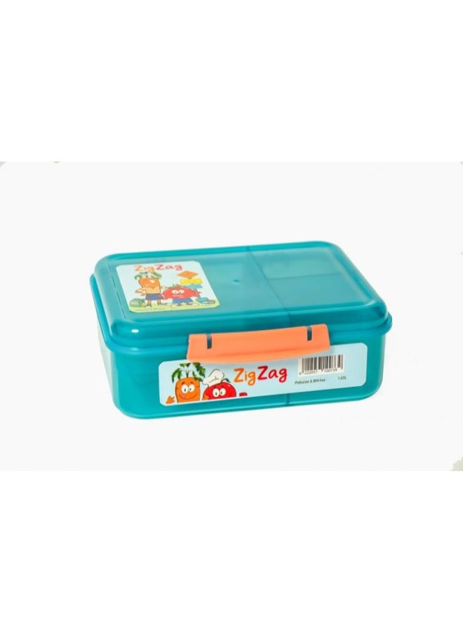ZigZag Light Blue Food Container – 1.65 Liters - Image 1