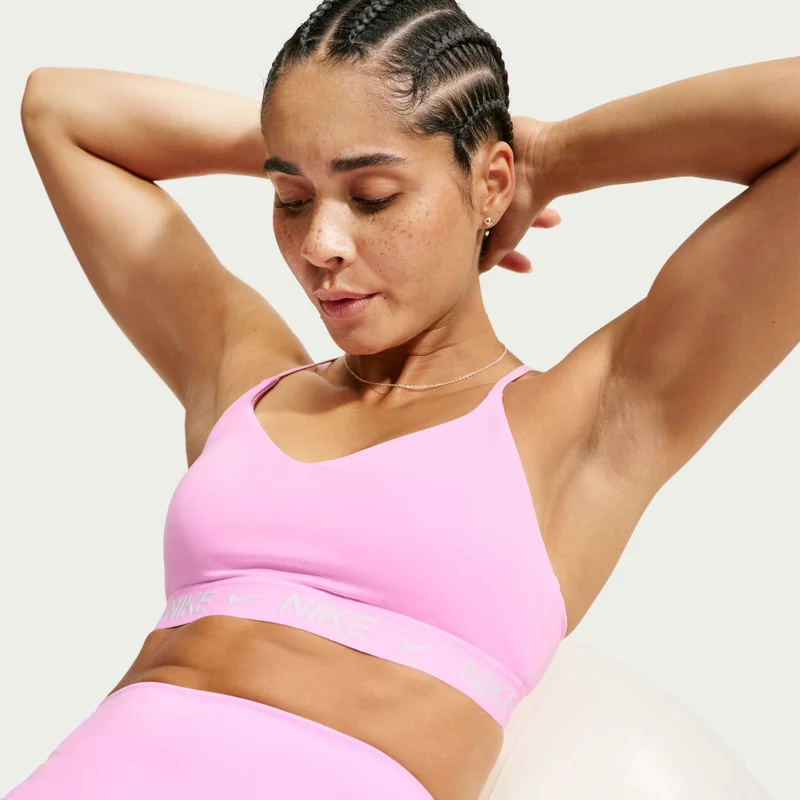 Nike Pink Women's Indy Dri-FIT Light-Support Padded Training Sports Bra for Women | Best Price UAE
