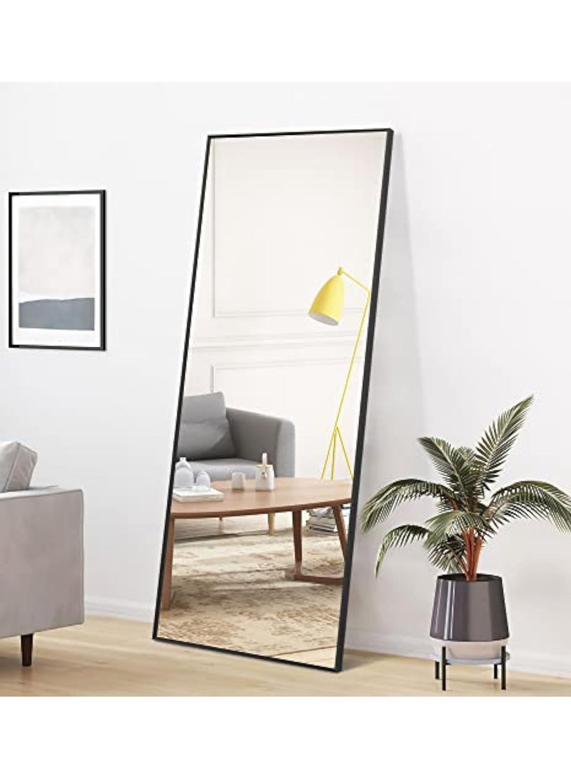 POWER Arched Full Length Mirror 165cm-50cm, Floor Standing Mirror, Unique Vertical Mirror, Metal Frame Mirror, for Living Room, Bedroom, Entrance, and Bathroom(Black） - Image 2