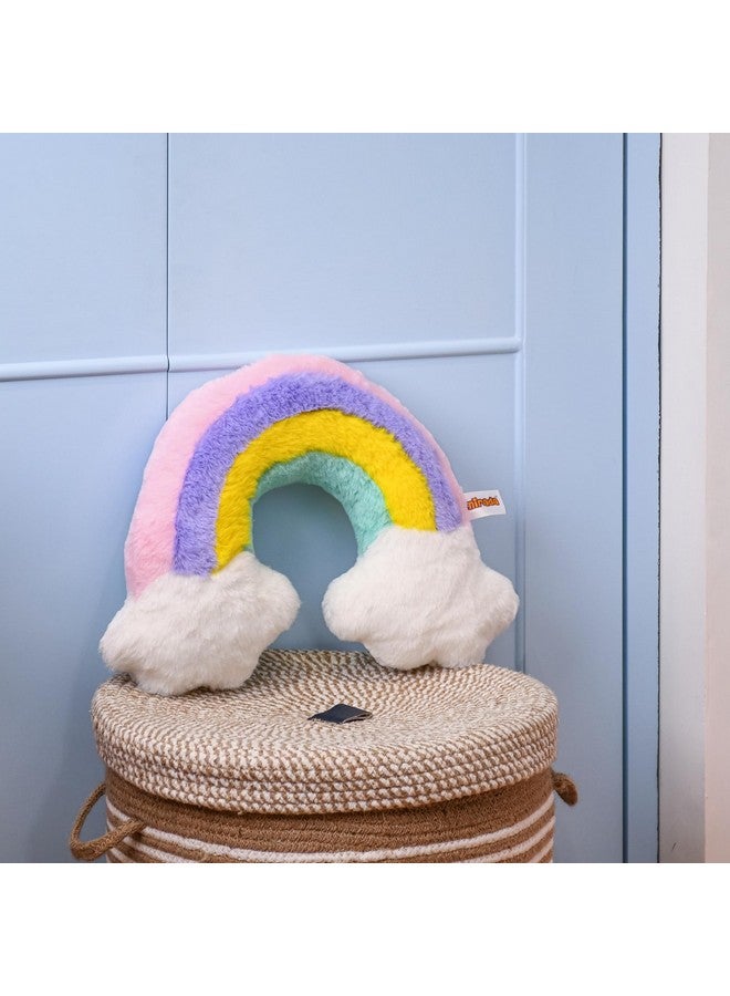 Mirada Rainbow Face Soft Toy |Vibrant and Soft Decorative Soft Toy for Kids |Cozy and Colorful Room Décor,Pillow Plush, Birthday Gift for Girls, Wife,Girlfriend, Husband, Return Gift Items Toy 40 cm - Image 1