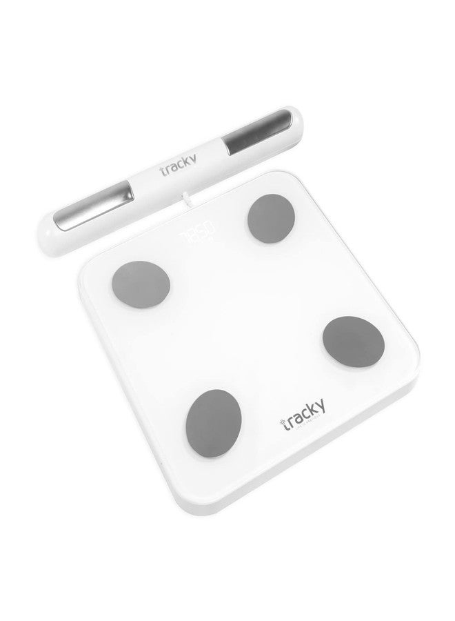 Tracky Advance Body Composition Scale with 8 Electrodes | 22 Essential Body Parameters | Full Body Segmental Analysis | Smart Body Fat Analyzer | - Image 2