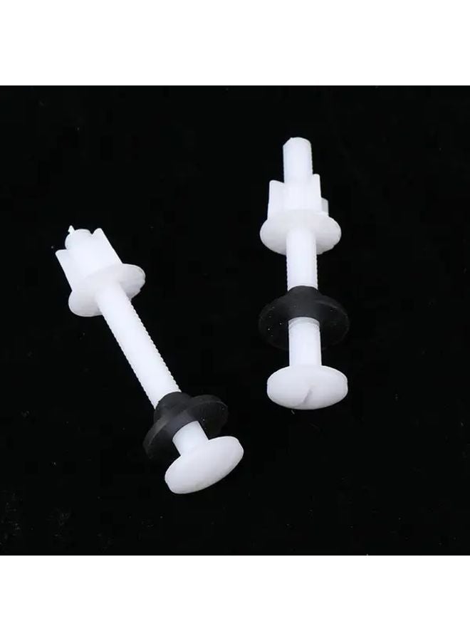 2pcs Toilet Seat Hinge Repair Kit With Bolts Screws And Washers For Bathroom - Image 2