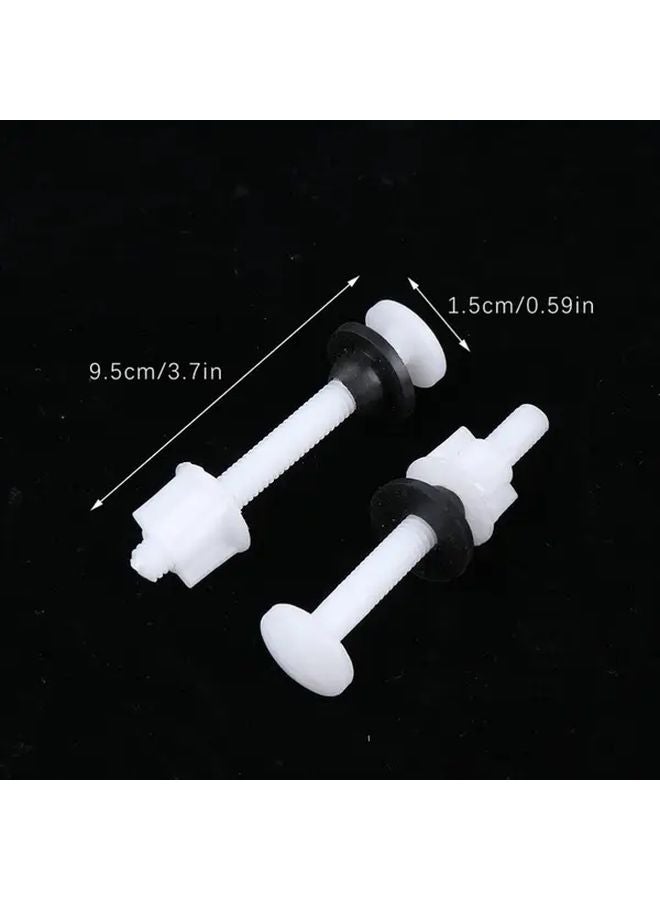 2pcs Toilet Seat Hinge Repair Kit With Bolts Screws And Washers For Bathroom - Image 5