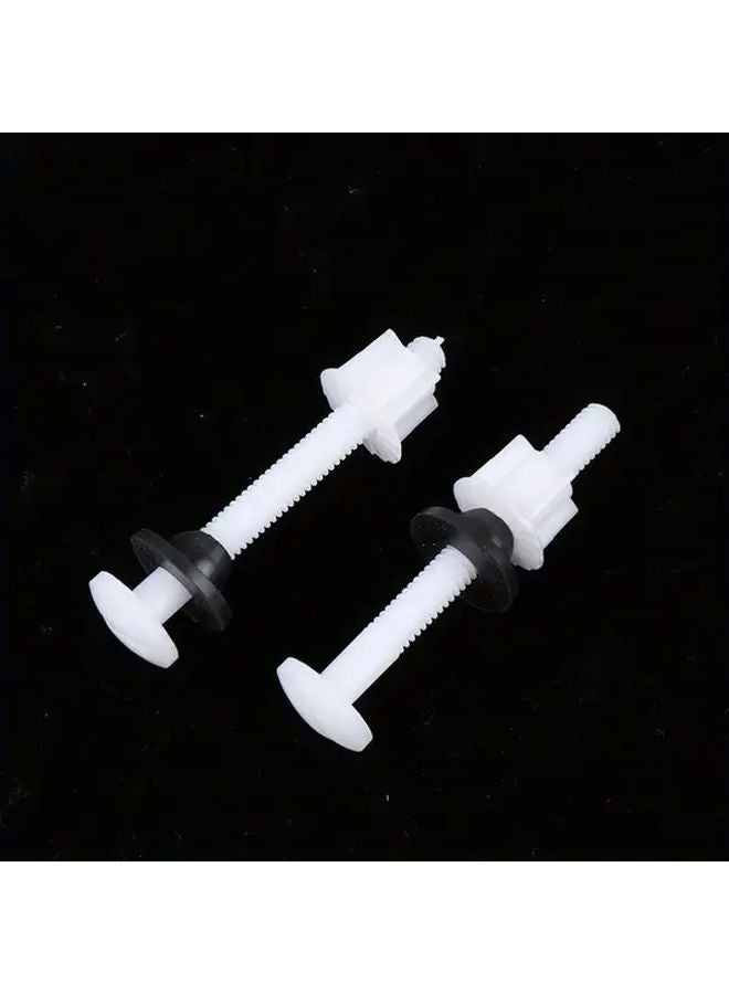2pcs Toilet Seat Hinge Repair Kit With Bolts Screws And Washers For Bathroom - Image 3