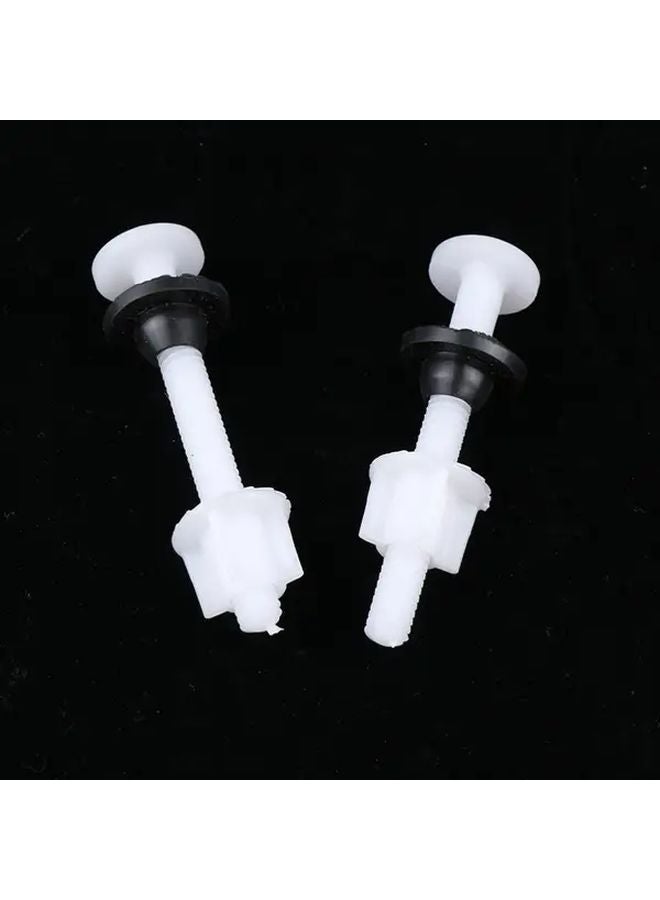 2pcs Toilet Seat Hinge Repair Kit With Bolts Screws And Washers For Bathroom - Image 4