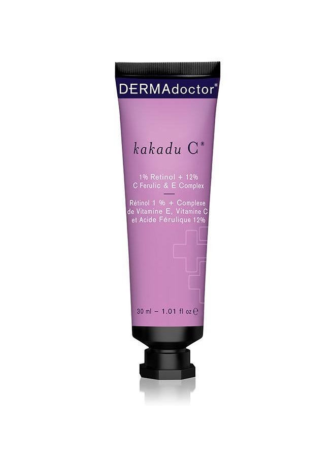 DERMAdoctor - Kakadu C 1% Retinol + 20% Vitamin C E Ferulic Acid Serum 30 mL - Image 1