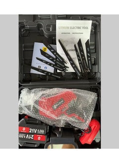 GearZone 21V Wireless Reciprocating Saw, with 8 Saw Blades and 2 Batteries, 0-3000 Variable Speed SPM, for Cutting Wood/Metal/Bone/Plastic Pipe  - Image 3