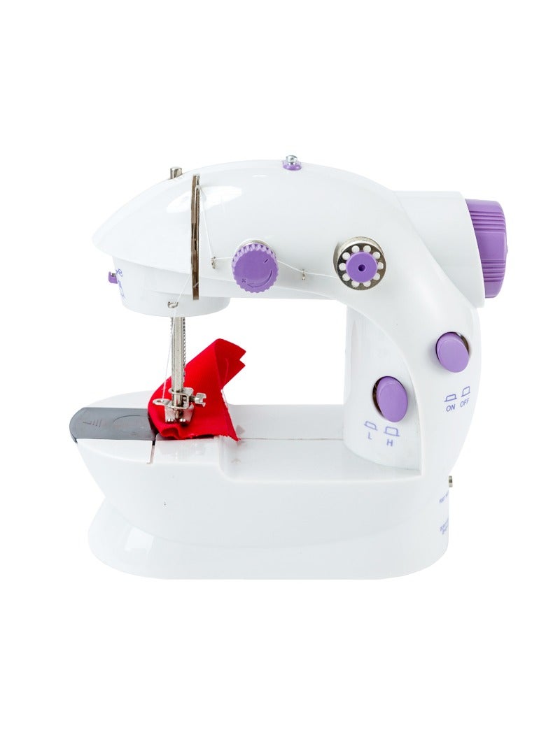 ZAMZIN Mini Sewing Machine for Beginners, Kids, Household & Travel, Portable 2-Speed Electric Sewing Machine with Double Thread, Compact Handheld Sewing Kit, Easy to Use, Ideal for DIY, Embroidery & Crafts - Image 1