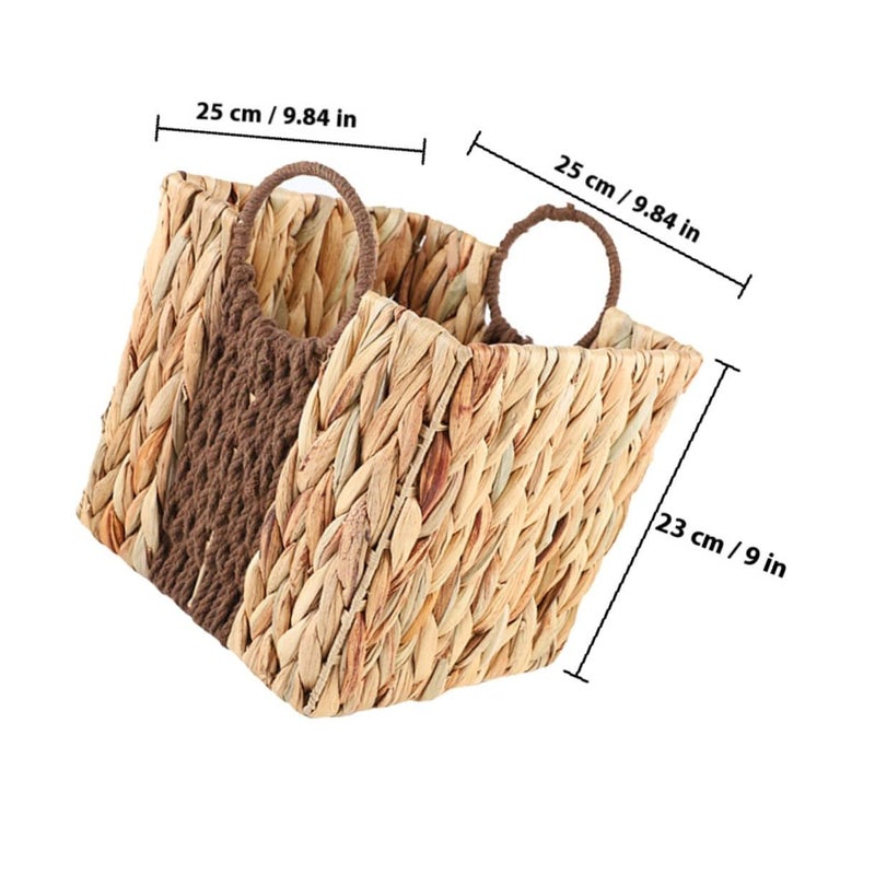 Natural Woven Snack Storage Basket Multifunctional Handmade Fruit Container - Image 3