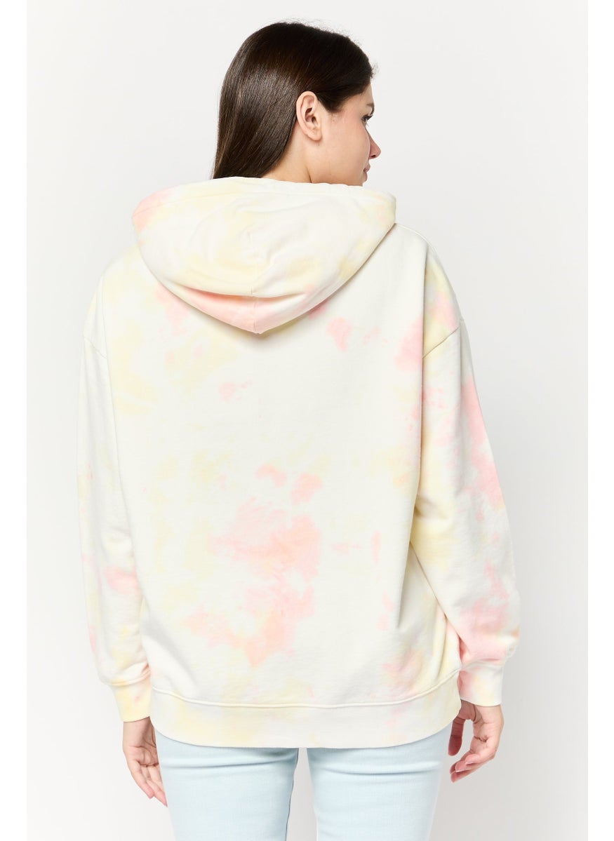 Scotch & Soda Women Tie Dye Print Long Sleeves Hoodie, Multicolor  - Image 4