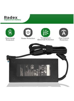 RADEX Laptop Adapter (150W 19.5V/7.7A) Compatible with HP Omen X By 15 17 Zbook Studio 15 G3 G4 G5 (Without Power Cable)  - Image 5