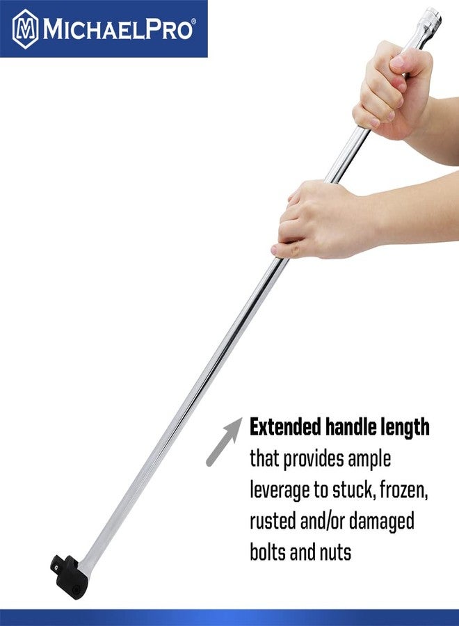 MichaelPro 1/2-Inch Drive x 30-Inch Extension Breaker Bar, Premium Cr-V Steel | MP007007 - Image 4